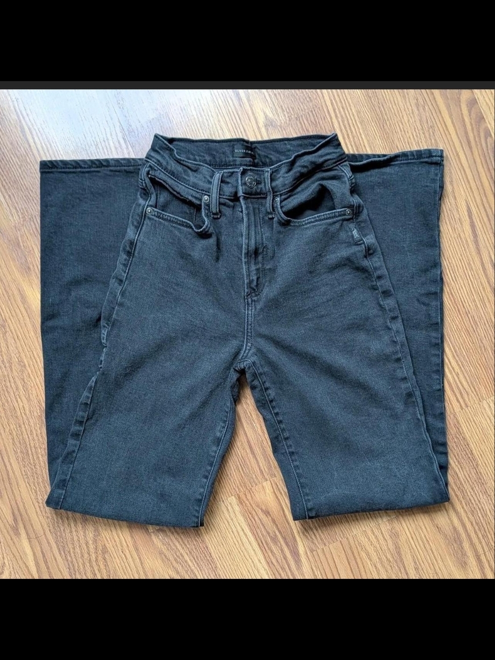 Silver Jeans Women's Straight Leg Jeans in Black